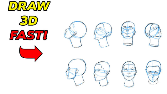 How to Draw 3D Heads from Any Angle