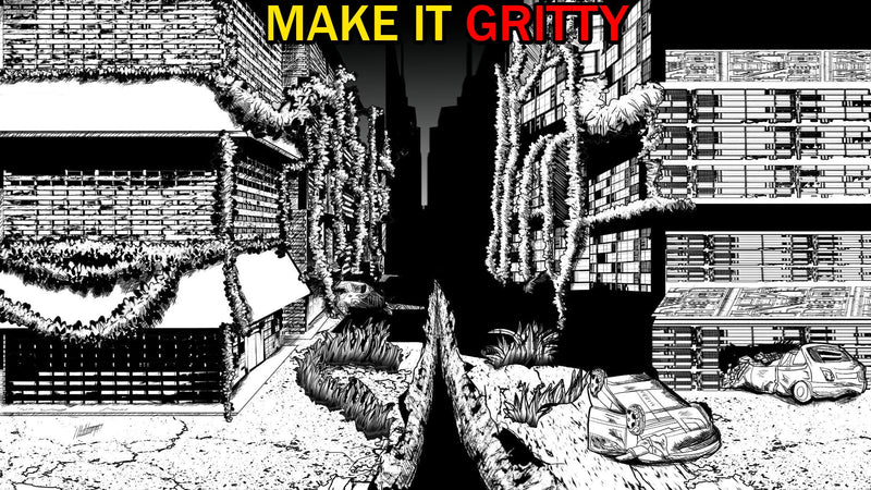 How to Crosshatch Manga Environments: 3D Graybox Shading Guide
