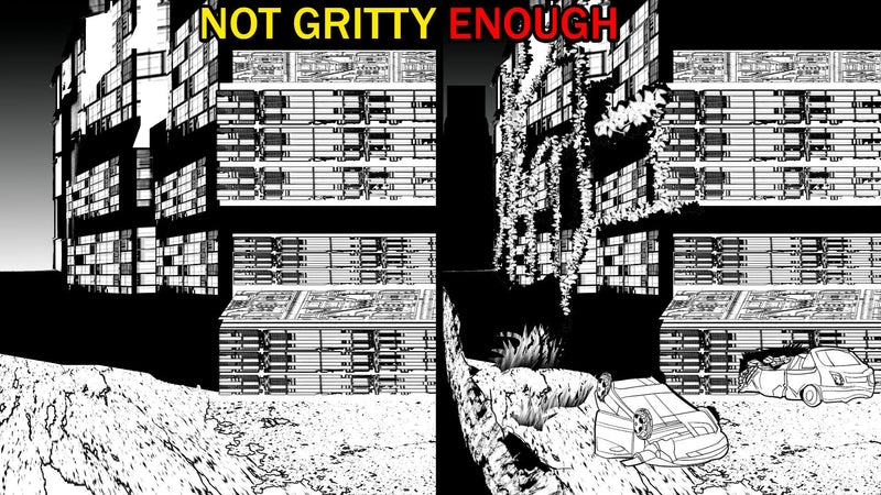 How to Turn Flat Lineart into Grimdark Environments
