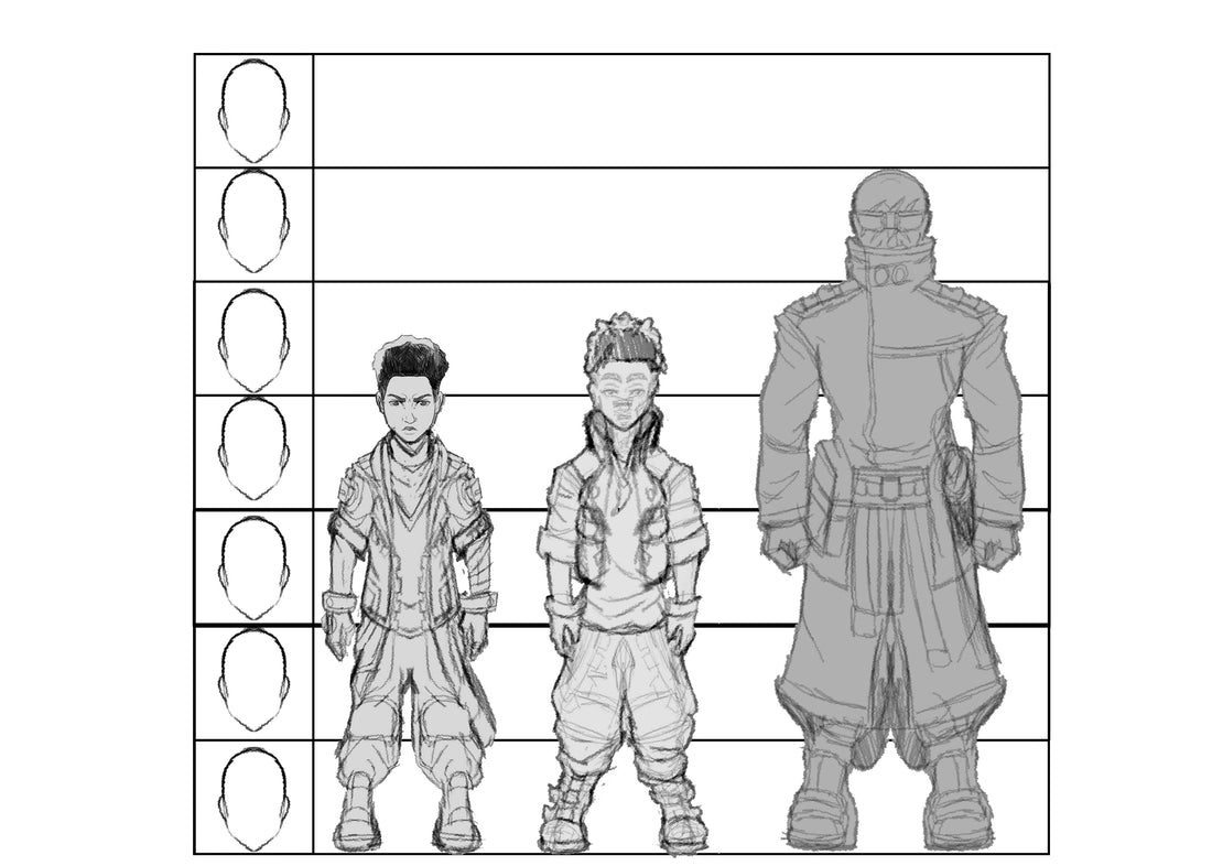 Character Lineups: Measuring by "Heads" 📏🎨